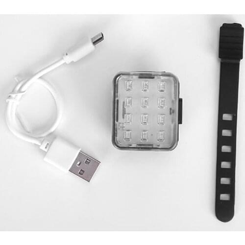 Bike Tail Light Rechargeable Ultra Bright Waterproof Sturdy Flexible Mount Back Bike Light Bike Accessories For Bike QW