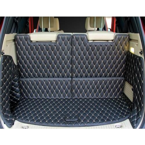 High quality! Special car trunk mats for Ford Everest 7 seats 2019-2016 waterproof boot carpets cargo liner mat for Everest 2017