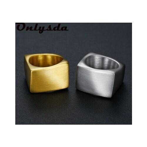 Stainless Steel Viking Geometry Gold Ring Vintage Hammer Retro Punk jewelry Finger Man Love Jewelry Couple Gift Wholesale