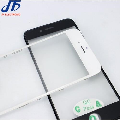 10Pcs 3 in 1 for iPhone 8 7 6 6s Plus 8G 8P 6SP 6P touch Panel Front Outer Glass Screen with OCA & Middle Bezel Frame