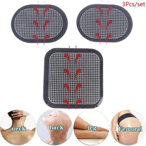 3pcs Replacement Gel Pads Massager Patch For Stimulator Trainer Muscles Training Massage Waist Toning Belt Accessories