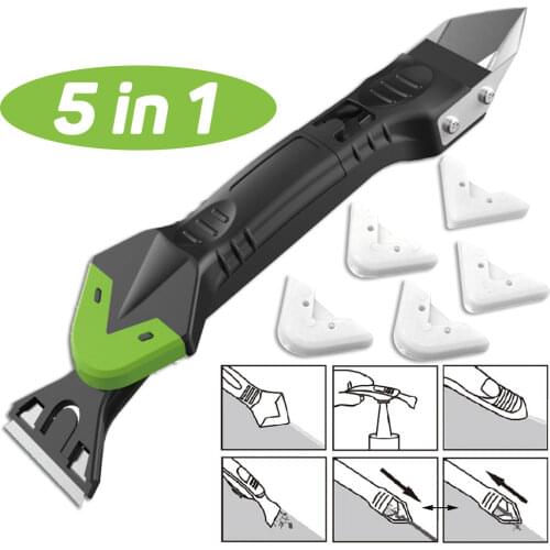 5 in1 Silicone Remover Sealant Smooth Scraper Caulk Finisher Grout Kit Tools Floor Mould Removal Hand Tools Set Accessories #2