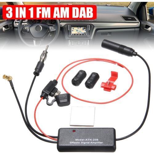 New Arrival 1pc FM/AM DAB Antenna Aerial Splitter Adapter Cable SMB Converter Car Radio for Car Receiver Antennas