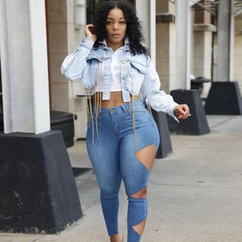 Binienty Womens High Jeans