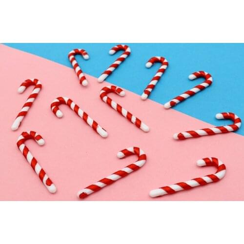 Hot Sale 12Pcs Christmas tree decoration cane new pendant new year party decoration childrens toy gift cake decoration