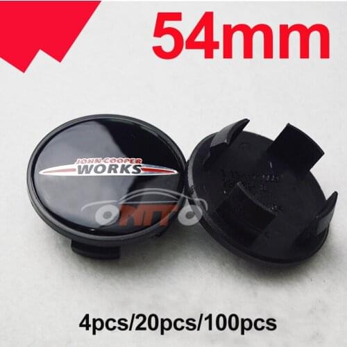 For WORKS Wheel Hub Badge Covers 54mm Car Logo 5.4CM Wheel Center Caps abs for R50 R52 R55 R56 R57 R58 R59 R60 R61 F55 F56
