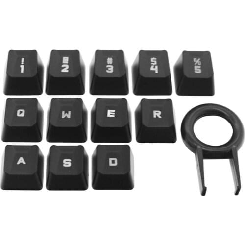 12PCS keycaps Keyboard Key Cap W/Key Puller Kit Replacement For Logitech G413 G910 G810 Mechanical Keyboard Repair Accessories