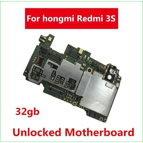 For Redmi Hongmi 3S Motherboard 16GB 32GB Unlocked Full Working Logic Board For Mainboard With Full Chips China Version