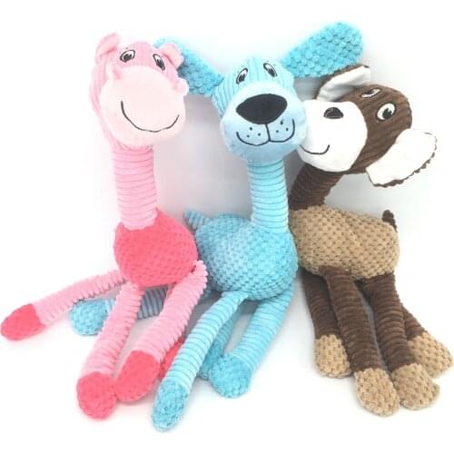 Fashion Animals Plush Dog Toys Funny Squeaky Pet Puppy Chew Bite Interactive Toy Pets Dogs Sounding Accessories Supplies