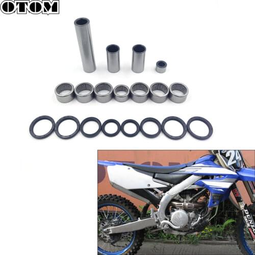 OTOM Motorcycle Swingarm Rocker Link Maintenance Kit Triangle Lever Linkage ARM Bearing Oil Seal Bushing For YAMAHA YZF WRF Part