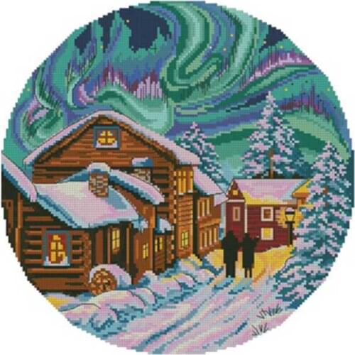 Winter in the north patterns counted 11CT 14CT 18CT Cross Stitch Sets DIY Chinese Cross-stitch Kits Embroidery Needlework