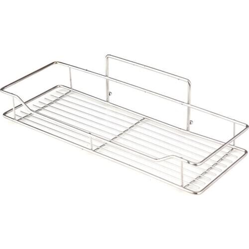 Stainless Steel Bathroom Storage Shelf Punch-Free Kitchen Bathroom Toilet Wall Hanging Storage Rack Large