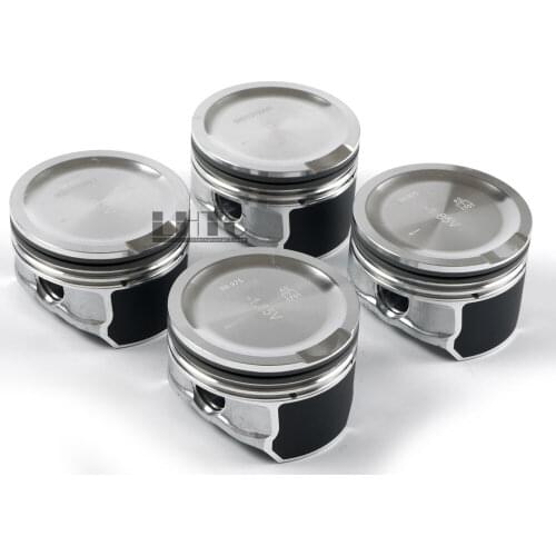 4 pcs new Engine Pistons / Pins STD 81mm For VW Passat Jetta Beetle Golf GTI 4 MKIV MK4 Audi A4 Quattro 1.8T 1.8L Turbo DOHC 20V