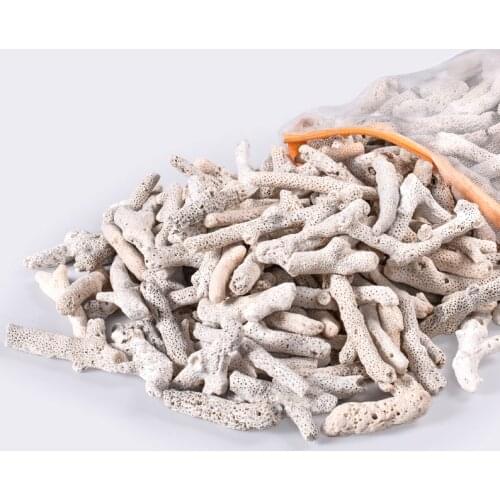 Natural Reef Coral Bone Aquarium Filter Medium biological material coral sands for PH Steady, Aquarium Fish Tank filtration