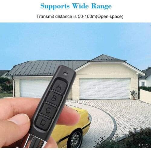 ABCD 433MHZ Remote Control 4 Channe Garage Gate Door Opener Remote Control Duplicator Clone Cloning Code Car Key