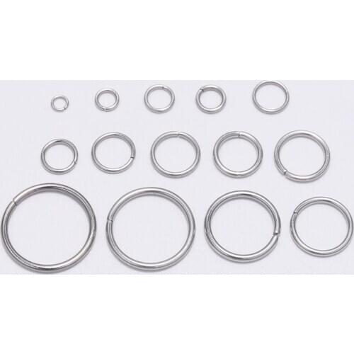 Mixed size Stainless Steel Open Jump Rings Split Rings Connectors For Diy Jewelry Making DIY Necklace Crafts Accessories 3-10mm