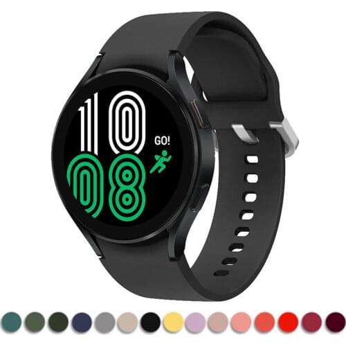 20mm Band For Samsung Galaxy Watch 4 40mm 44mm smartwatch Silicone Ridge Sport Bracelet Galaxy Watch 4 classic 46mm 42mm strap