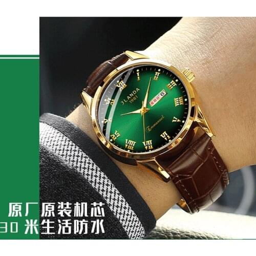 Luxury Watch 2021 Jinfengda Brand Watches Hot Style Fashion Business Quartz Mens Watch Dual Calendar Watch Couple Watch