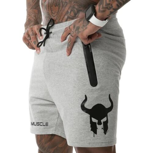 Men New Cotton Shorts Mens loose Short Trousers Fitness Bodybuilding Jogger Mens Brand durable Sweatpants Fitness Workout Short