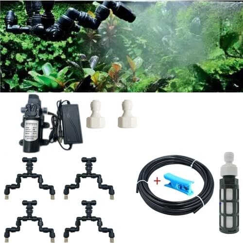 Reptiles Misting system 360 degree rotating for Terrarium Humiditywith 6/8PCS Fogger nozzles