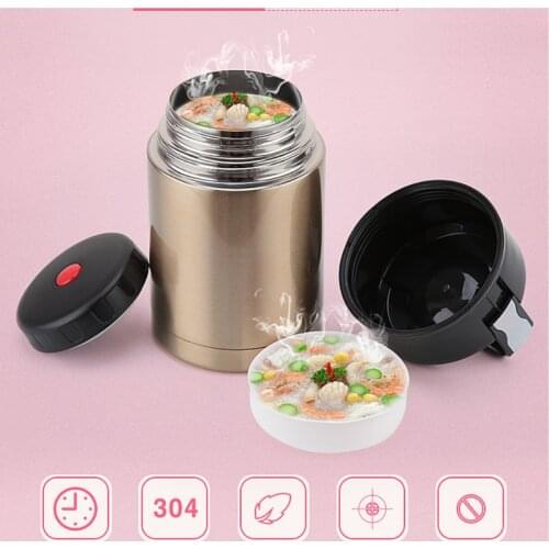 Large Capacity 800ML&1000ML Insulated Cup Vacuum Flasks & Thermoses Thermocup Lunch Thermos Food With Containers Thermo Pot Box