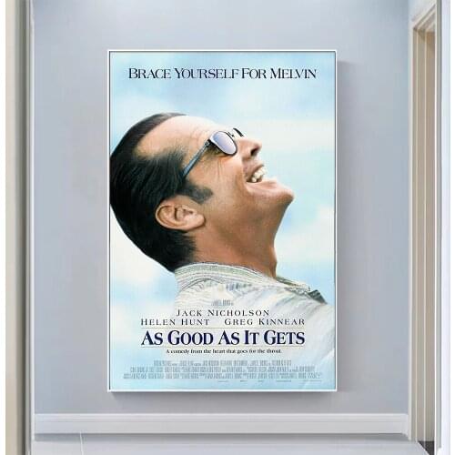 V0521 As Good As It Gets Vintage Classic Movie Wall Silk Cloth HD Poster Art Home Decoration Gift