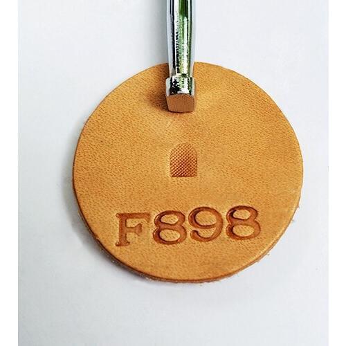 Japan leather carving printing tool F898 size 4.5*6mm