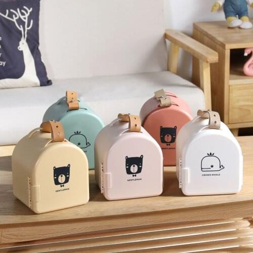 Stationery storage box for childrens portable plastic toys storage box for babys clutterpacking box for portable building b