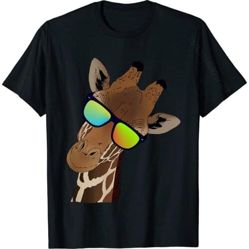 Funny Looking Giraffe For Giraffes Zebras Lovers T-Shirt Tshirts Tops T Shirt Funky Cotton Custom Design Male