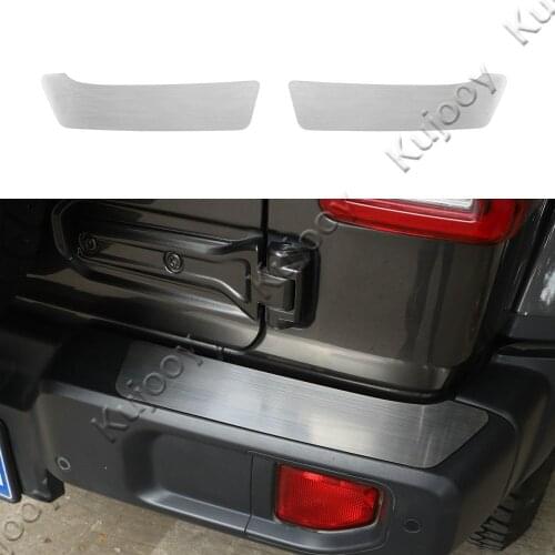 Aluminum Alloy Rear Bumper Guard Protect Decor for Jeep Wrangler JL 2018+ Car Styling Exterior Accessories
