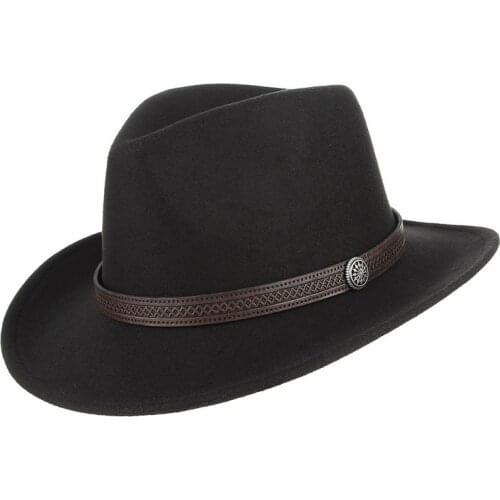 Women Men Fedora Hat Cowgirl Cowboy Hats Western Style Sun Hat With Belt Decoration Wide Brim Cap New Hot