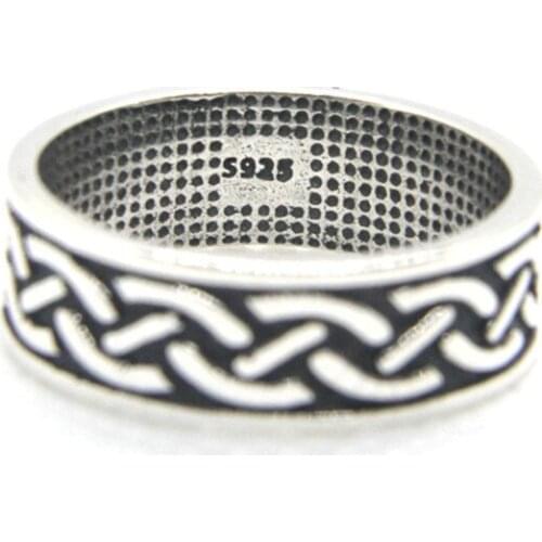 Support Dropship Size 6-10 New 925 Sterling Silver Ring Jewelry Lady Girls S925 Fashion Cool Design Ring