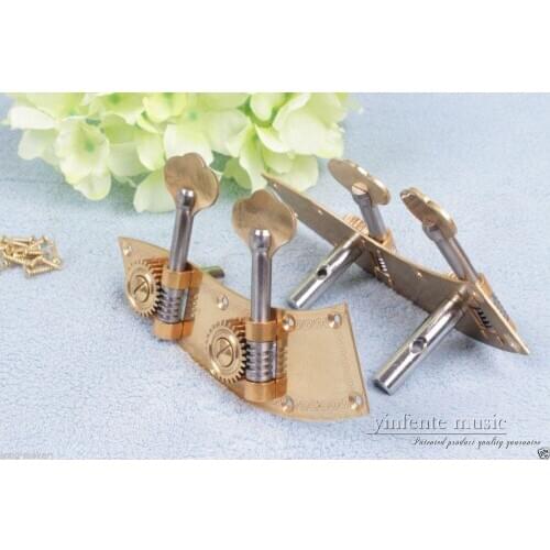 1set 4/4 3/4 Double Bass Parts Conjoined bass Peg Brass Top grade #506
