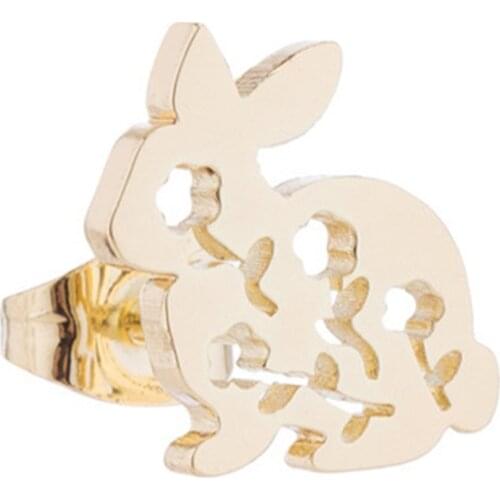 1 Pair Rose Rabbit Ladies Ear Studs Handmade Hypoallergenic Ear Studs Jewelry Gifts Ear Pendants For Woman