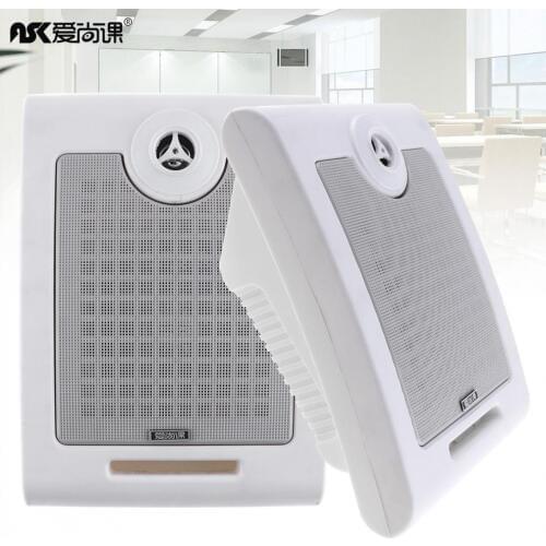 10W 2pcs Fashion Wall-mounted Ceiling Speaker Public Broadcast Speaker for Park / School / Shopping Mall / Railway Station