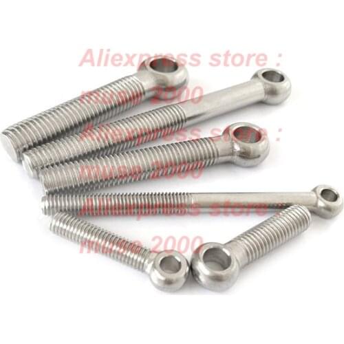 304 steel eye bolt M8x30 35 40 50 60 70 80 90 100 110 120 130 140 150 Screw O ring head Axle pin split pin shaft pin dowel bolt