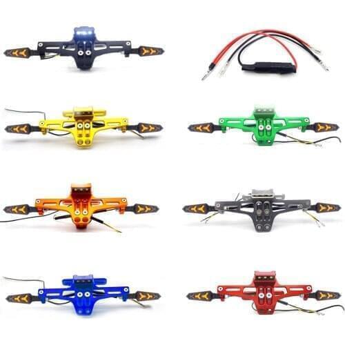 Aluminum Motorcycle Number License Plate Frame Holder With Lights For KTM Superduke 990 Rc125 390 690 1290 Super Adventure