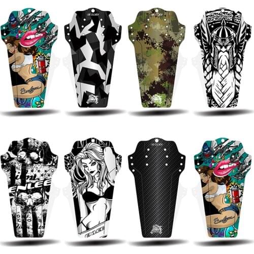 1PCS Mountain Bike Mudguard Carbon Fiber Pattern Color DH Downhill Mountain Bike Saddle Mud Removal Tile Bicycle Fender Parts