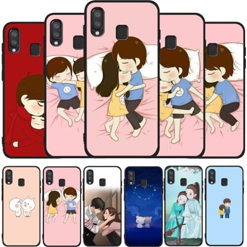 Couple phone Case For Samsung A10 A20E A30 A40 A50 A60 A70 M10 M20 M30S M40 A01 A21 A31 A51 A71 4G Cover