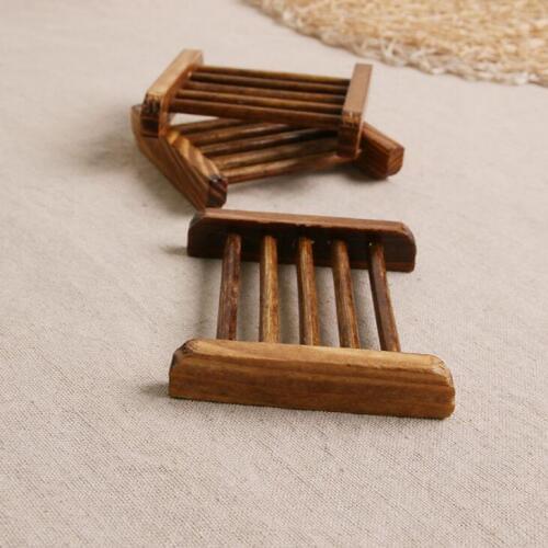 Wooden Soap Dishes Durable Soap Holder Storage Cup Rack Drain Plate Box Container Bathroonm Accessories LX1710