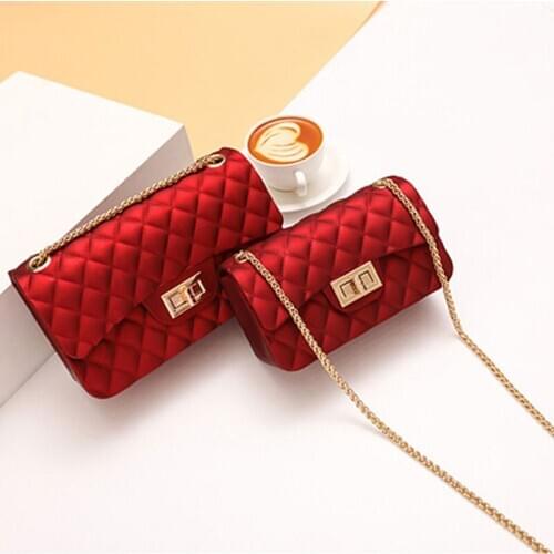 Designer Luxury Womens Cossbody Bag Fashion Ladies Handbags Multicolor Diamond Chain Shoulder Bags Female Small Flap Bag