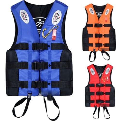 Adult with Whistle Life Jacket Swimming Fishing Drifting High buoyancy Life Vest Water Sports Portable Kids Buoyancy Jacket