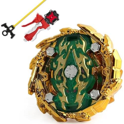 B-X TOUPIE BURST BEYBLADE GT B-135 Bushin Ashura.Hr.Kp Booster B135 Gold Beyblades Toupie With Launcher