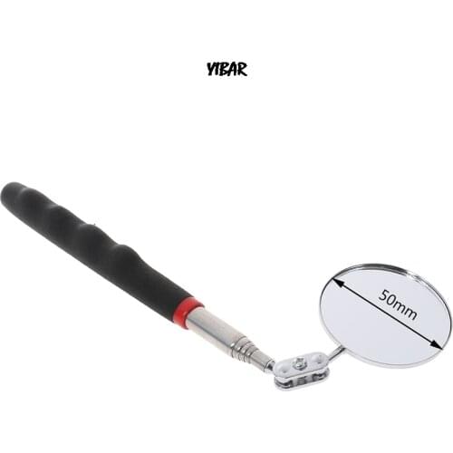Hot sale 1Pc 50mm Car Telescopic Detection Lens Inspection Round Mirror 360 Repair Tool