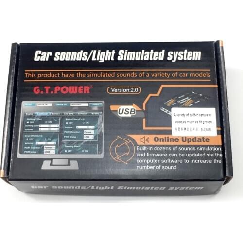 G.T.POWER RC Car Toy Module Sounds/Light Simulated System for Road Grader Climbing Car SUV Remote Control Truck Vehicle DIY Part