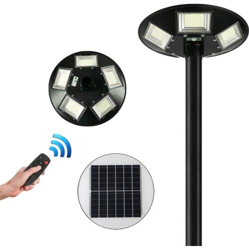 UFO Outdoor IP65 Waterproof Round ABS All In One Remote Control Solar Street Light