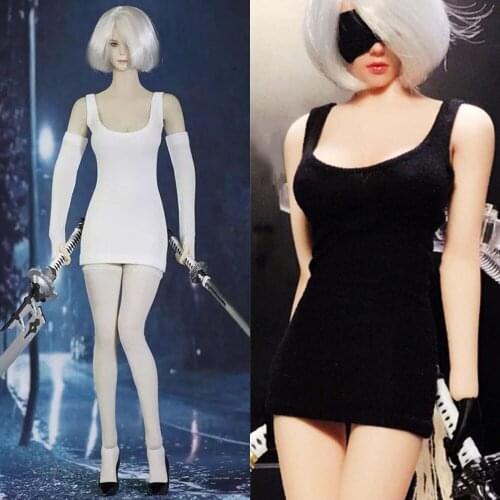 1:6 Black Sexy Female Clothing Set for 12 Inches Women Figures and Bodies Accessories