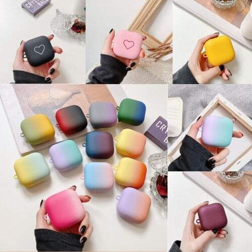 Matte Gradient Contrast Color Cases For OPPO Enco w51 Cute Solid Color Hard PC Earphone Protector Cover Accessories For Oppo w51