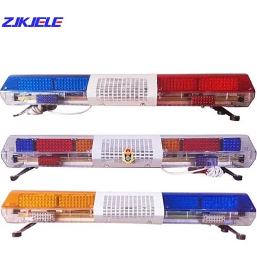 Yellow Traffic Rotating Flashing Beacon Car Emergency Red Warning Lightbar Ambulance Garage Alarm Lamps with 100W Sound Tower