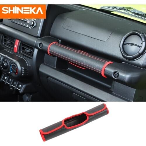 SHINEKA Interior Mouldings for Suzuki Jimny JB74 Car Copilot Handle Protector Cover Accessories for Suzuki Jimny 2019-2020